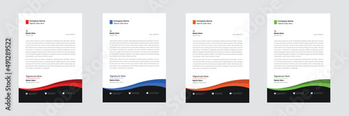 Business style letterhead template Design