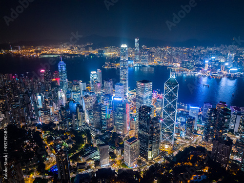 Hong Kong city night © leungchopan