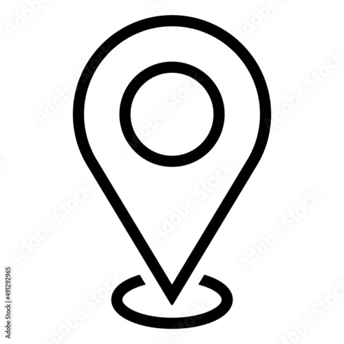 nvis36 NewVectorIllustrationSign nvis - location pin vector sign . simple silhouette . map marker symbol . black transparent icon . AI 10 / EPS 10 . g11274