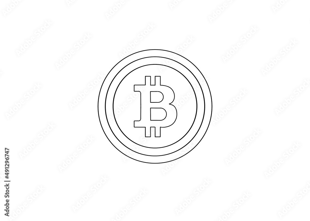 illustration of a sign bitcoin crypto money illustration of a sign bitcoin crypto money