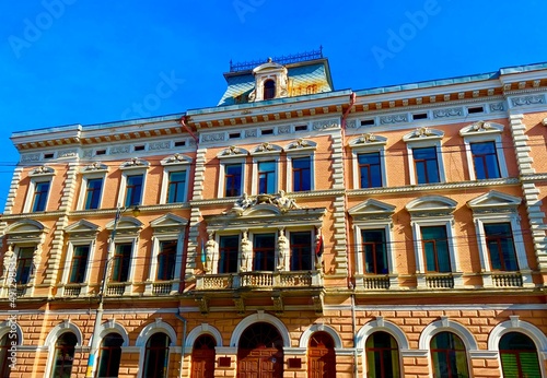 facade of a building in Chernivtsi photo