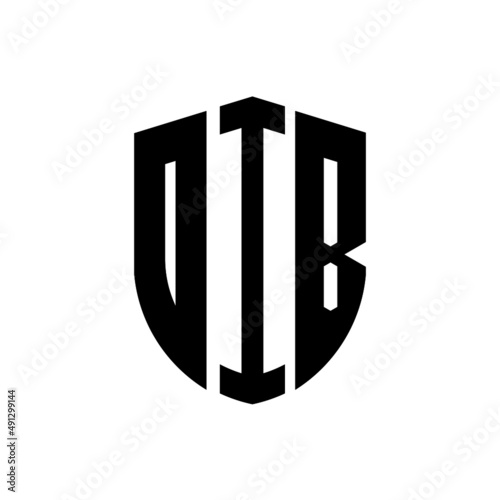 OIB letter logo design. OIB modern letter logo with black background. OIB creative  letter logo. simple and modern letter logo. vector logo modern alphabet font overlap style. Initial letters OIB  photo