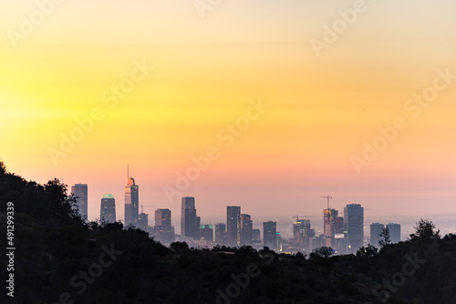 Los Angeles skyline at dawn © John