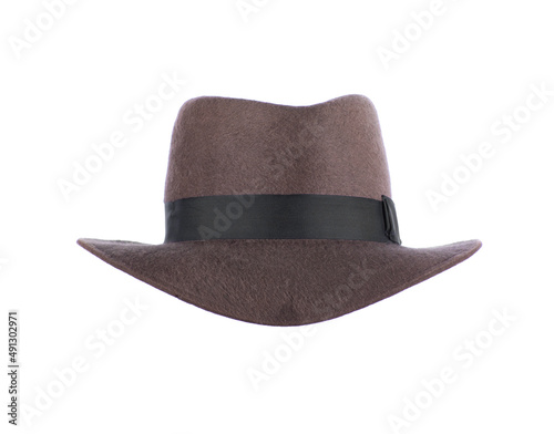 detective hat isolated on white background