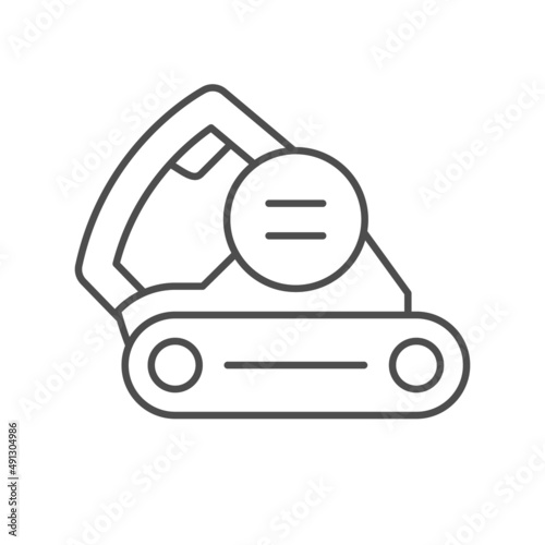 Belt sander line outline icon