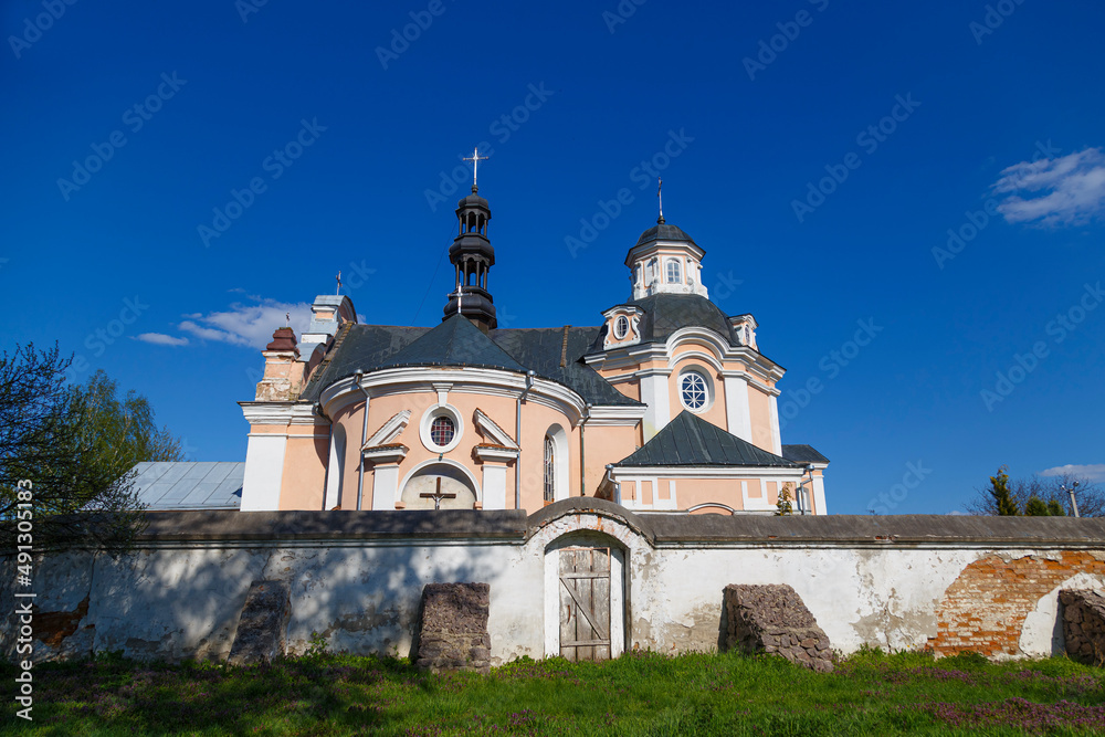 Ancient St. Anthony church. Oldest church in Korets town.  Ukraine