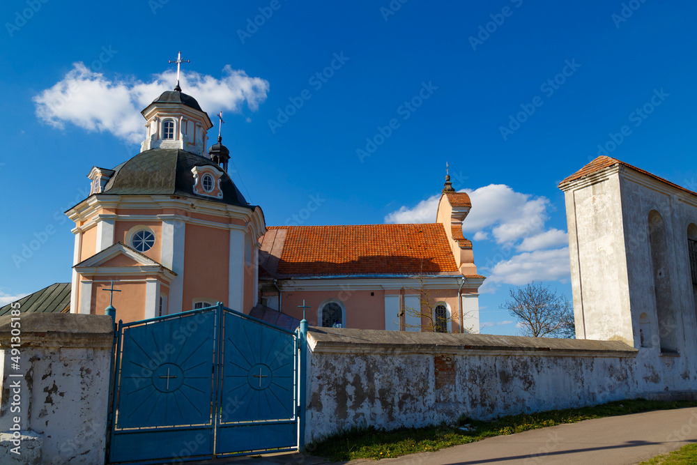 Ancient St. Anthony church. Oldest church in Korets town.  Ukraine