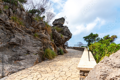 landscape in the Mountains near the sea, mallorca , Spain