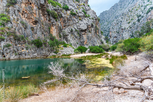 landscape in the Mountains near the sea, mallorca , Spain