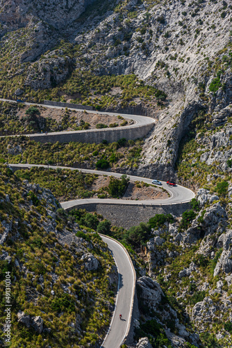 landscape in the Mountains near the sea, mallorca , Spain