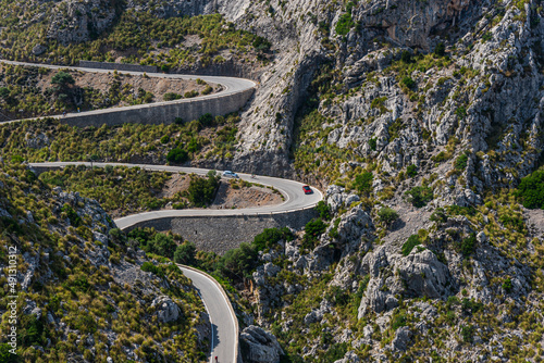 landscape in the Mountains near the sea, mallorca , Spain