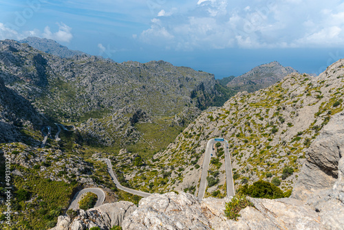 landscape in the Mountains near the sea, mallorca , Spain