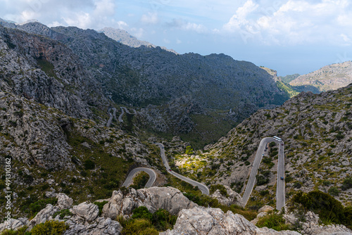 landscape in the Mountains near the sea, mallorca , Spain