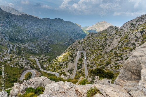 landscape in the Mountains near the sea, mallorca , Spain