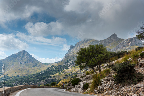 landscape in the Mountains near the sea, mallorca , Spain