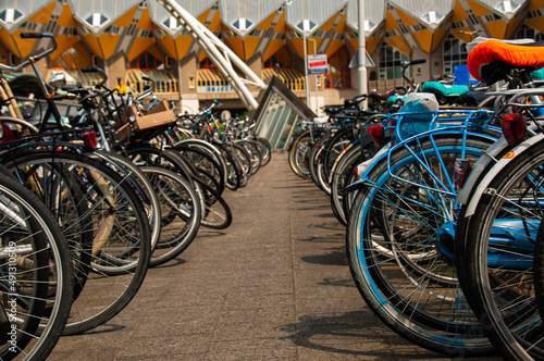 bicycles Rotterdam Netherlands Holland