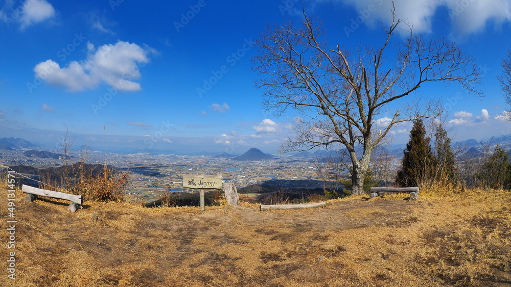 Fototapeta premium 綾歌城山山頂7