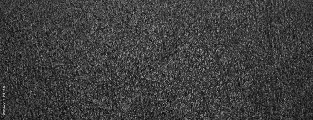 Black leather background, 3D illustration. Black leather background, 3D illustration.