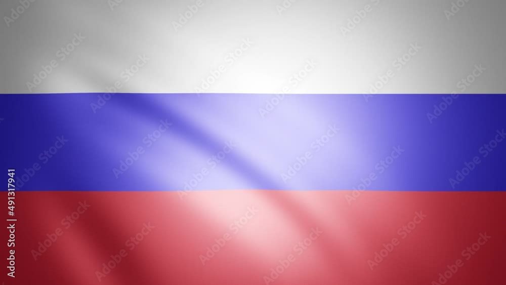 Seamless loop waving russian flag background copy space animation. Seamless loop waving russian flag background copy space animation.