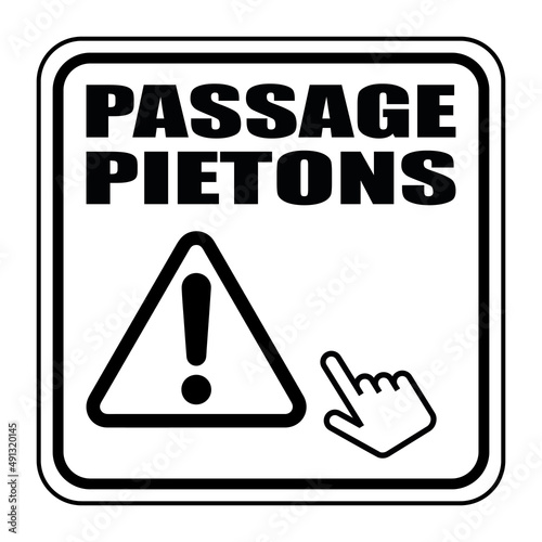 Logo passage piétons.