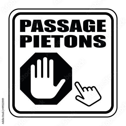 Logo passage piétons.