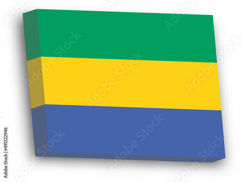 3D vector flag of Gabon Free Download 3D vector flag of Gabon - GFXLoad