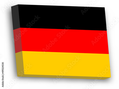 3D vector flag of Germany