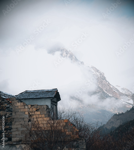 house in the mountains