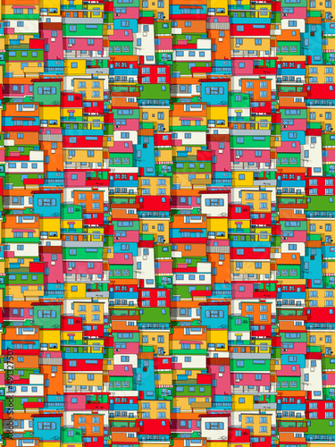 Favela vector pattern