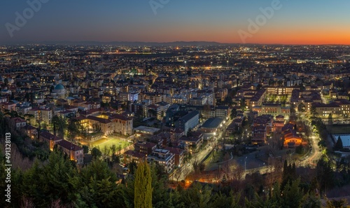 Lower town of Bergamo