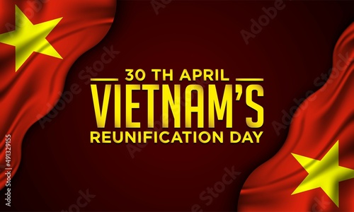 Vietnam’s Reunification Day Background Design.