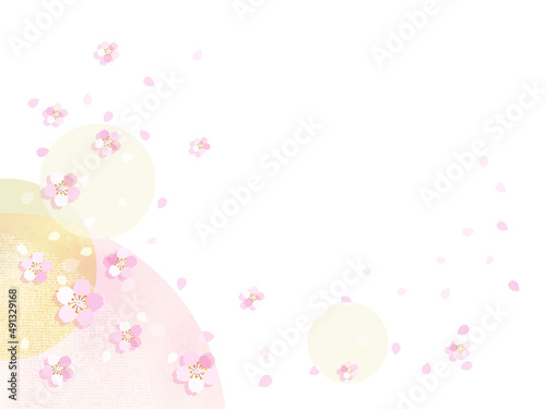 桜の花のフレーム