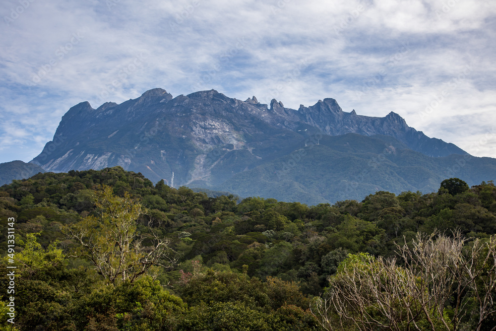 Amazing and the greatest Mount Kinabalu view form Kundasang National Park, Sabah, Borneo