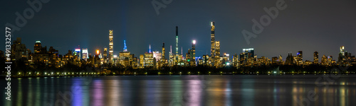 Photography New York City night reflections