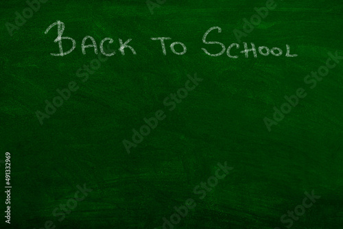Back to school sig n on chalkboard greenboard blackboard 