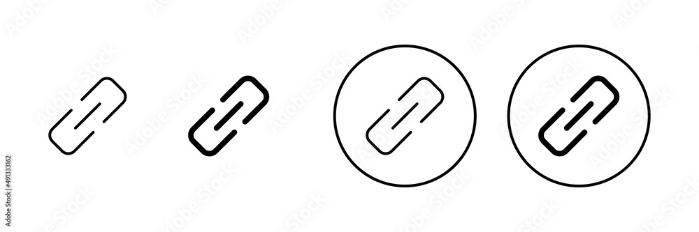 Link icons set. Hyperlink chain sign and symbol Link icons set. Hyperlink chain sign and symbol