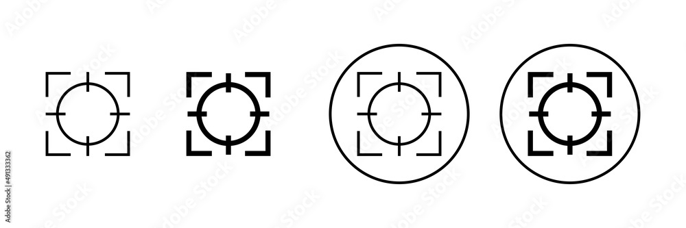 Target icons set. goal icon vector. target marketing sign and symbol Target icons set. goal icon vector. target marketing sign and symbol