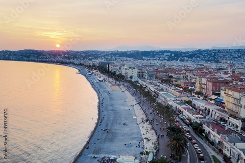 A Nice Sunset Over Nice