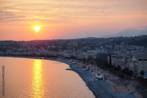 A Nice Sunset Over Nice