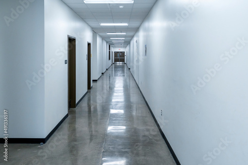 Corridor, hallway in an office, interior