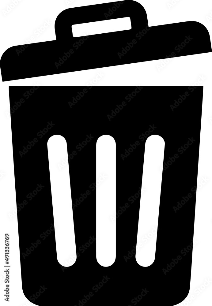 trash dustbin sign icon. black trash can icon. Office trash icon. Trash bin icon trash dustbin sign icon. black trash can icon. Office trash icon. Trash bin icon