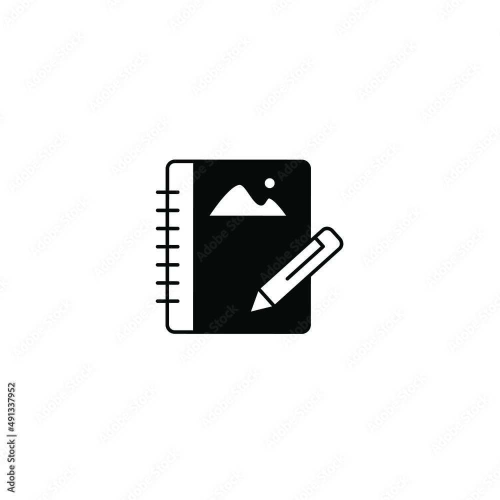 sketch book icon symbol vector elements for infographic web sketch book icon symbol vector elements for infographic web