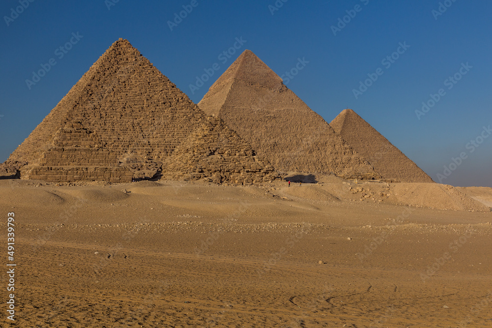 The Great pyramids of Giza, Egypt