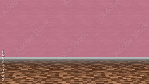 architecture wall floor 3d illustration rendering