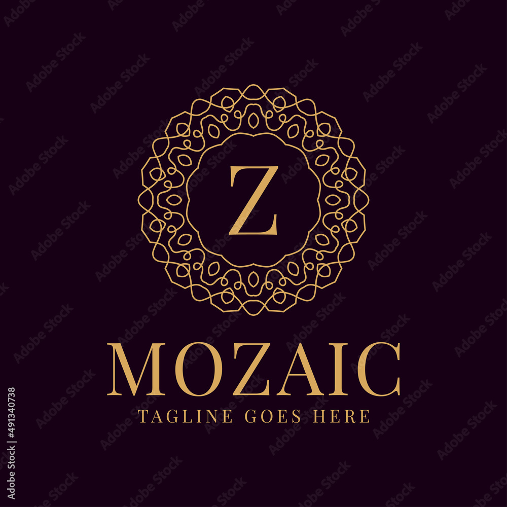 letter Z luxurious circular lace elegance vector logo design letter Z luxurious circular lace elegance vector logo design