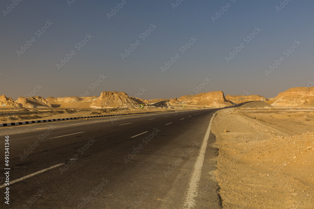 Highway in the Western Desert, Egypt
