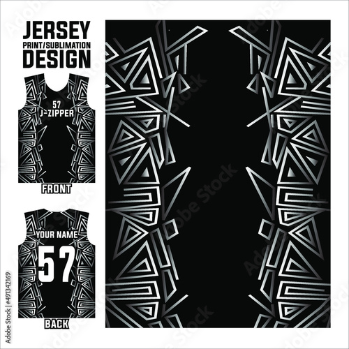 vector design pattern for jersey printing and sublimation fabrics. suitable for sports team uniforms