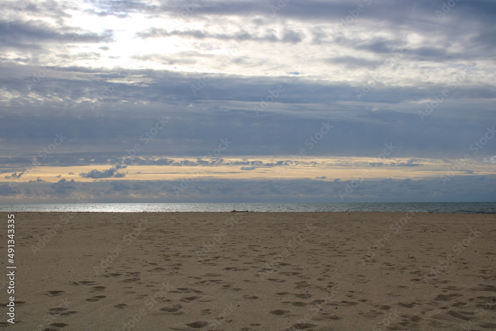 beach at sunset beach at sunset