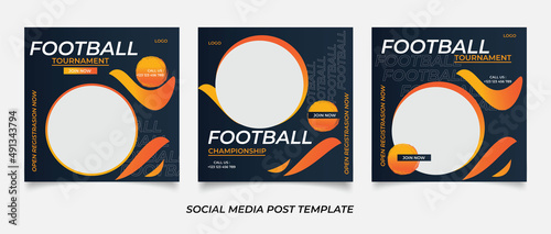Football for social media posts
