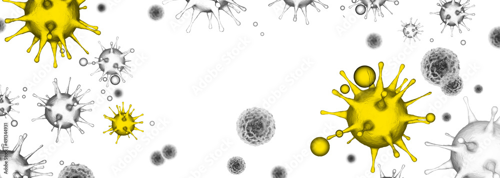 Corona virus background, pandemic risk concept. 3D illustration Corona virus background, pandemic risk concept. 3D illustration